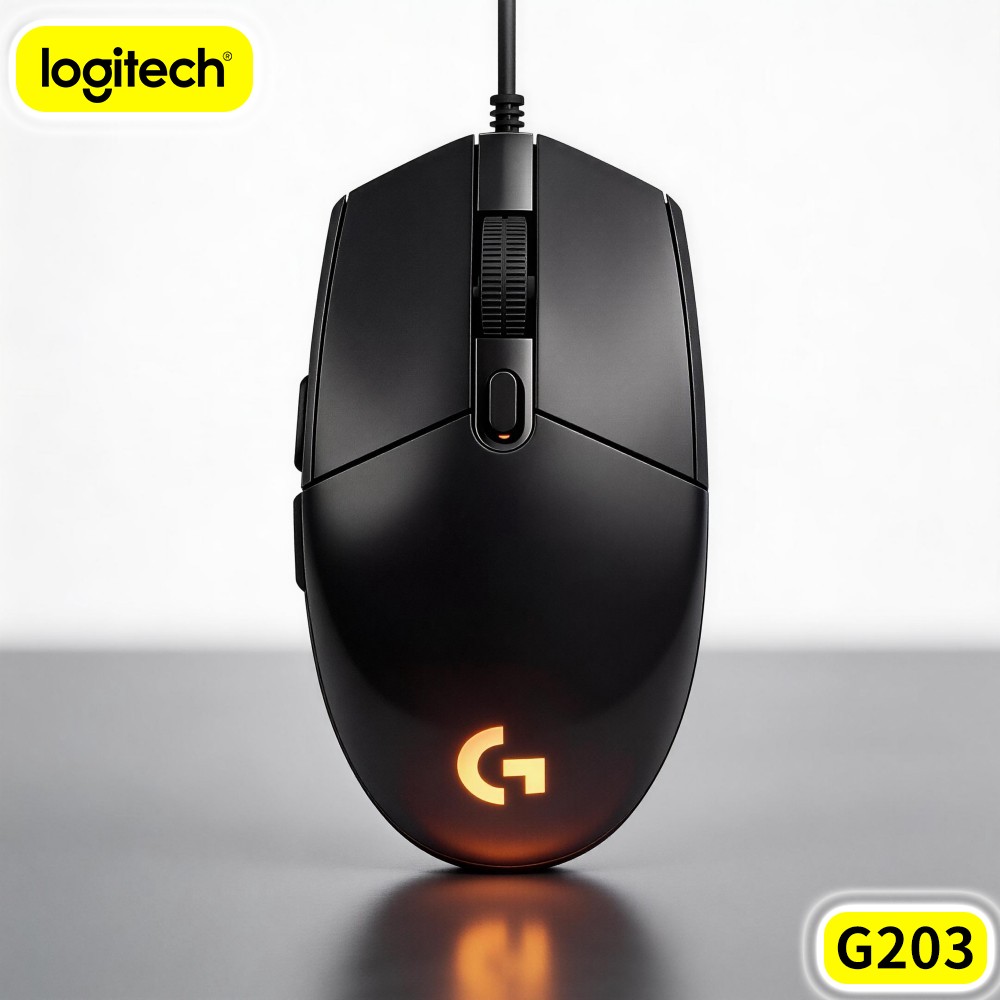 Logitech Mouse G203 - Проводная игровая мышь Logitech G203, удобная