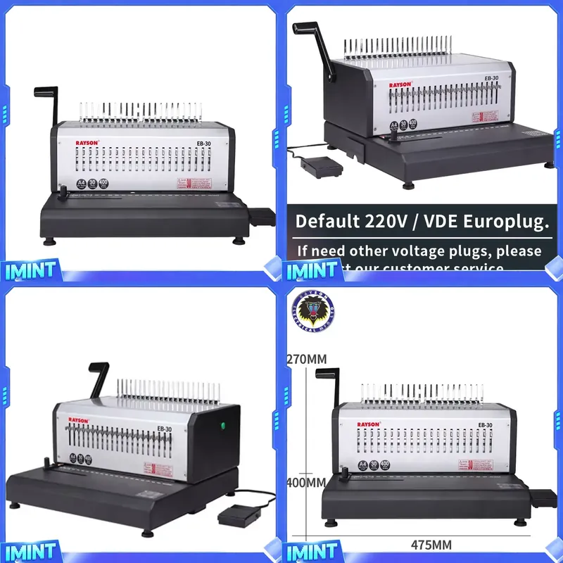 Binding Machine Comb - Электрический переплетчик RAYSON EB-30 высокого качества,